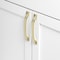 Gliderite Hardware 5-1/16 in. Center to Center Solid Twisted Bar Pull Champagne Gold 4841-128-CHPG-1 - alternate 2